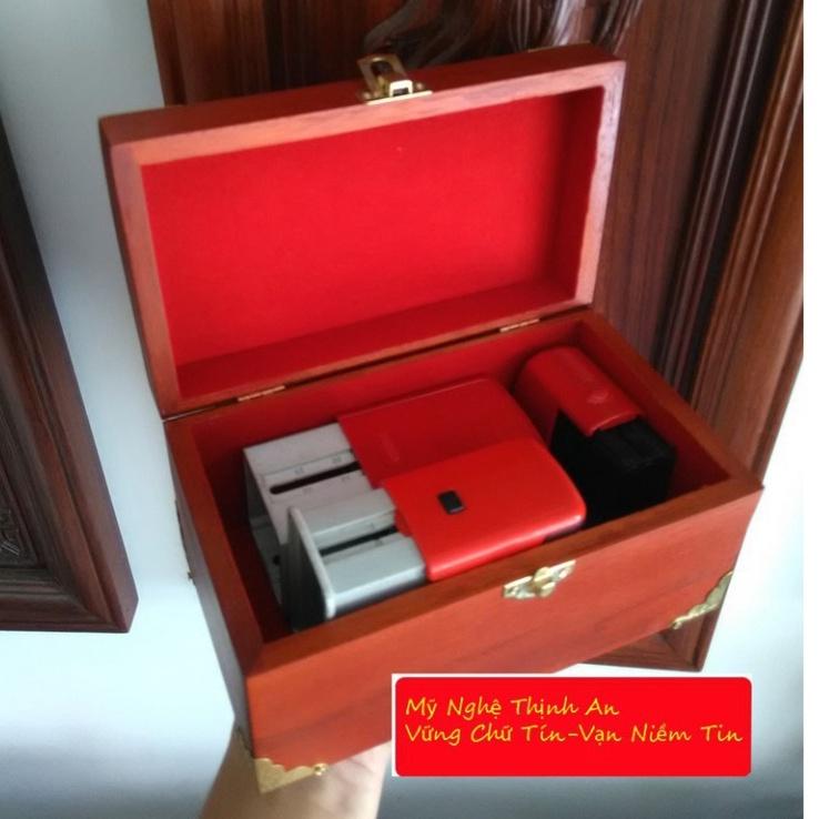 Hộp đựng trang sức,con dấu gỗ hương quý hiếm bọc đồng nắp vòm HBD02 - HÀNG ĐẸP TINH XẢO