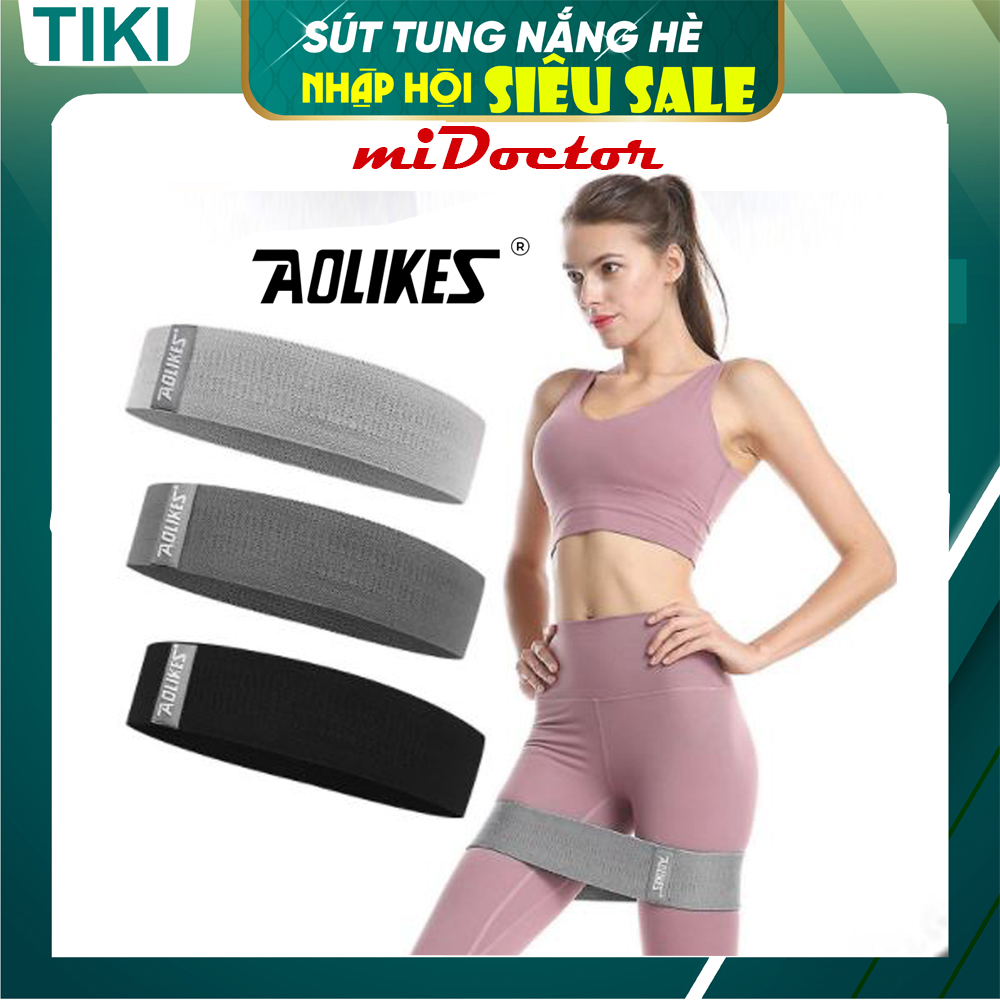 Bộ 3 dây kháng lực tập cơ mông đùi chân Hip Resistance bands Aolikes YE-3605
