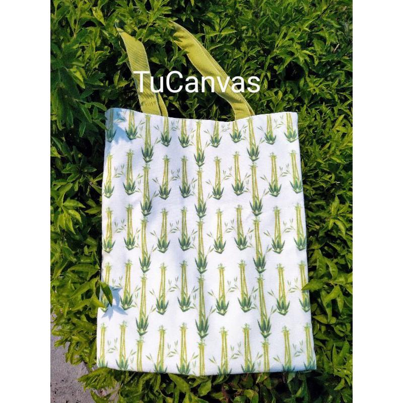 Túi tote canvas 2 mặt 2 STYLE tiện ích thời trang phong cách Hàn Quốc