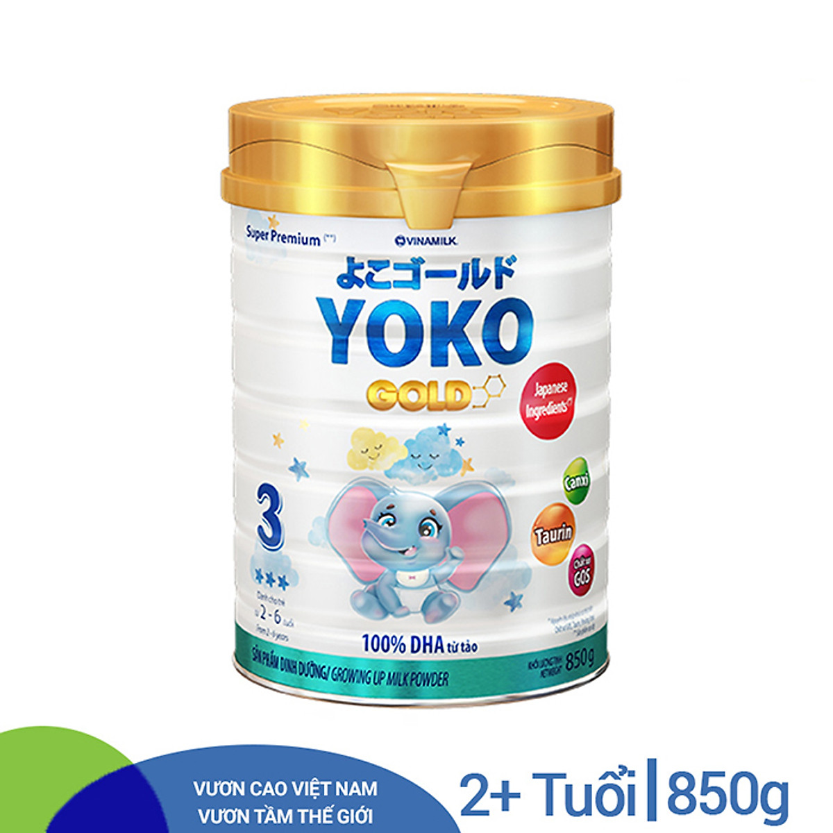 Sữa Bột Yoko Gold 3 850g ̣̣Dành Cho Bé Từ 2 - 6 Tuổi