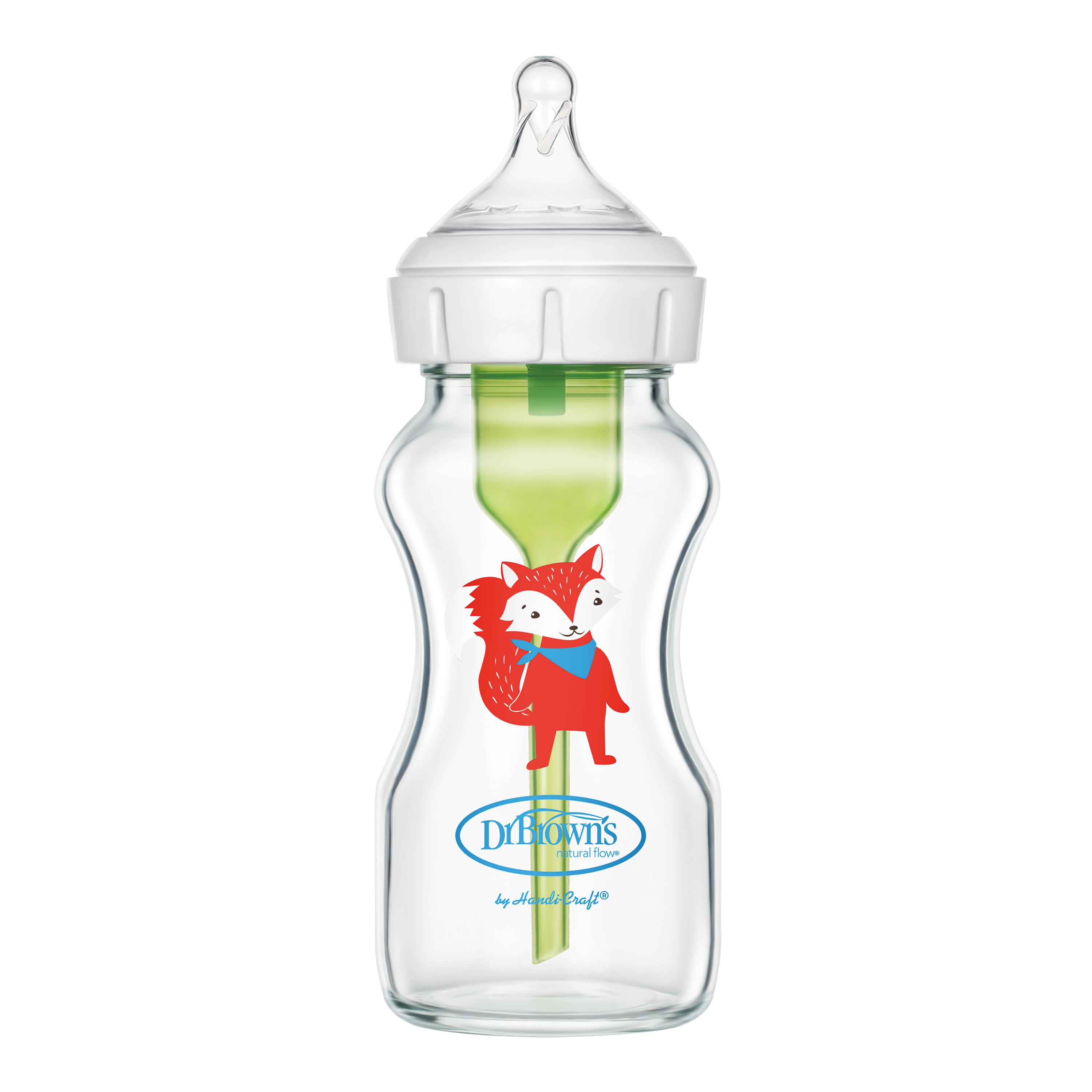Bình sữa thuỷ tinh Dr.Brown's "Options Plus" cổ rộng 270ml Foxt Deco