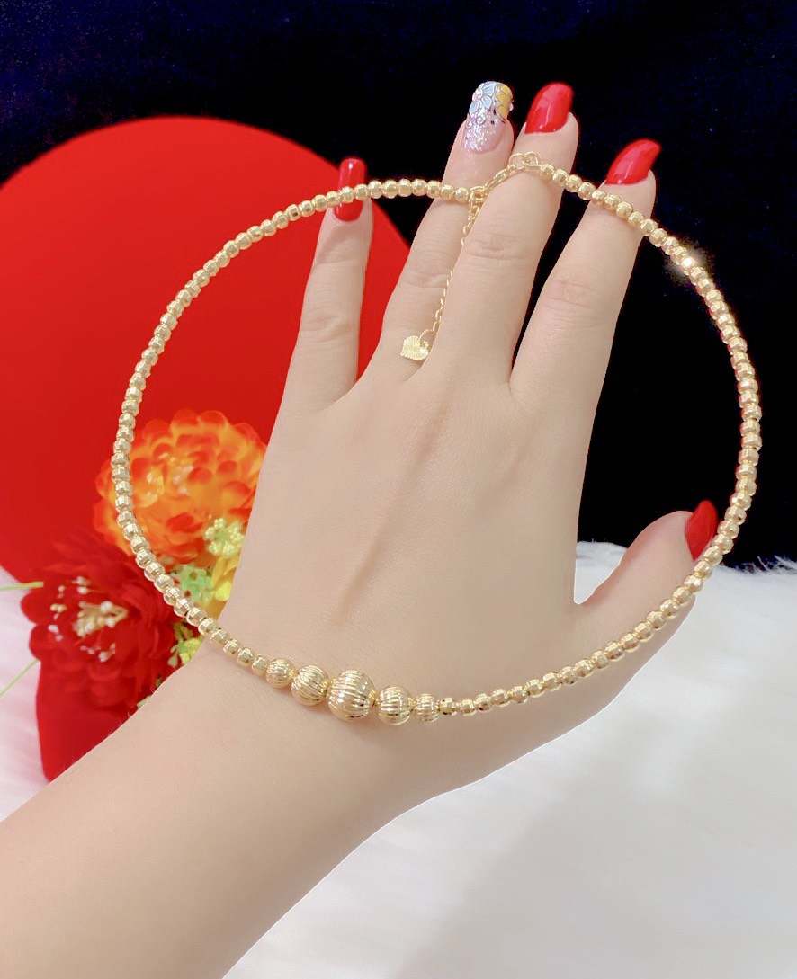 Kiềng cổ bi mạ 18k cao cấp E262