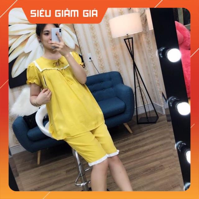 bộ bầu cao cấp chất đũi Hàn, siêu siêu mátfree size 43~68kgcó chun rút chỉnh quần