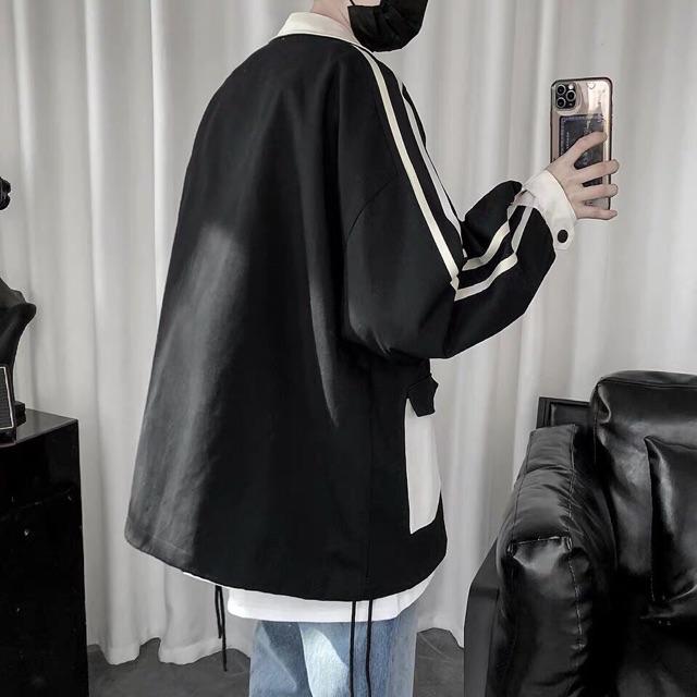Áo khoác kaki unisex nam nữ hàng bao đẹp y hình form rộng