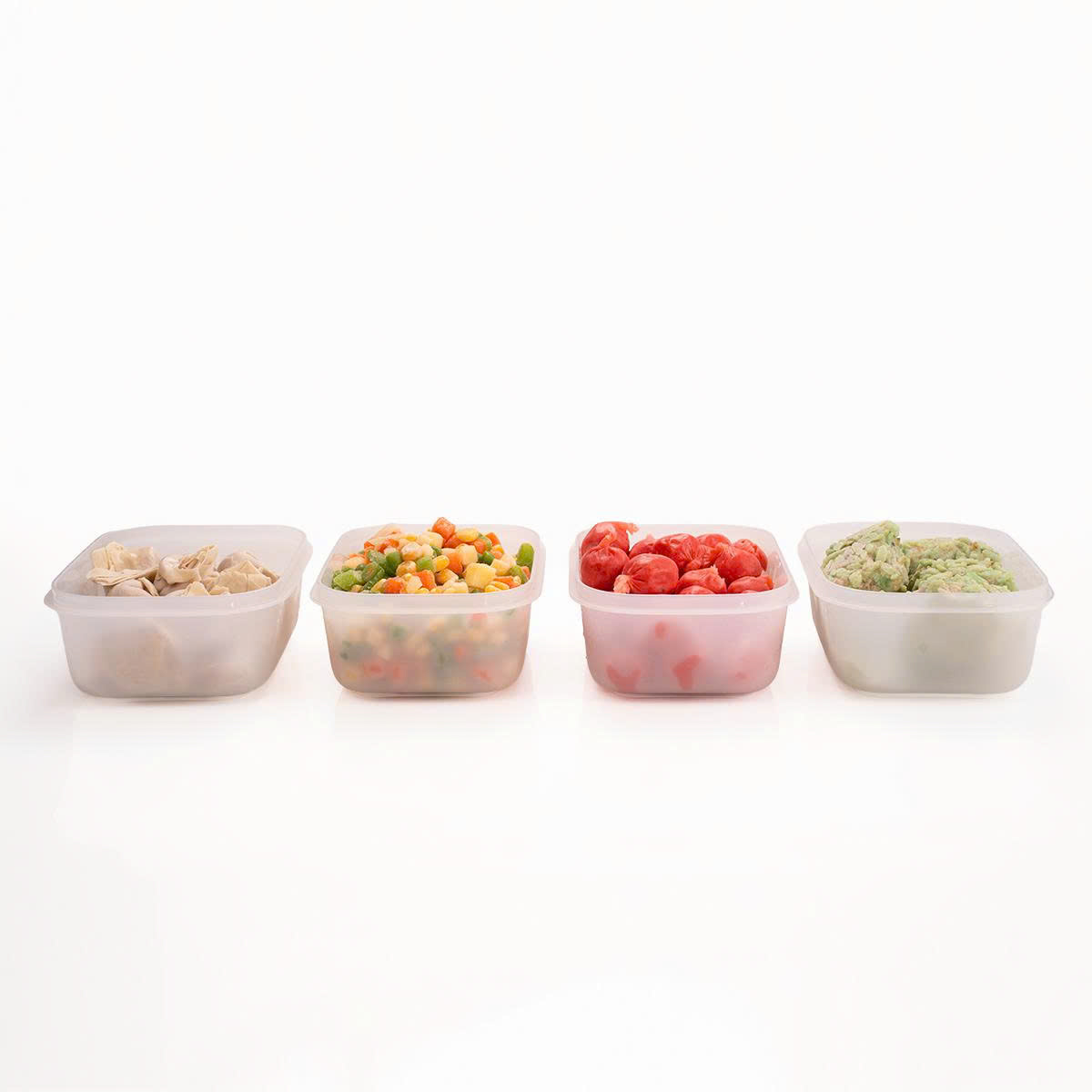 Bộ 4 Hộp Đựng Thực Phẩm Tupperware Trữ Đông Freezable Gen II 450ml