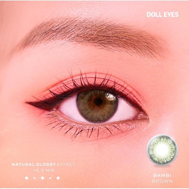 Kính áp tròng DOLL EYES Bambi Brown 14,2mm - Elixir &quot;Thơ Ngây Sương Mai