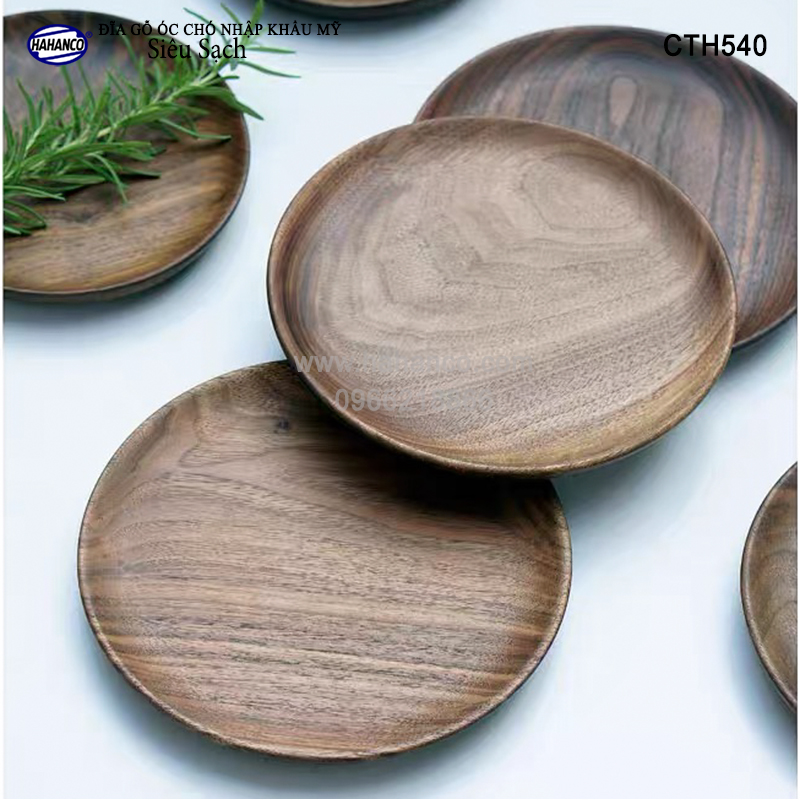 Đĩa Khay Gỗ Óc Chó hàng Xuất Khẩu - đựng đồ ăn/trang trí - đĩa bánh mì/trái cây/ bít tết/ pizza/ phụ kiện chụp ảnh, bày món ăn trong nhà hàng - Sang trọng trên bàn ăn
