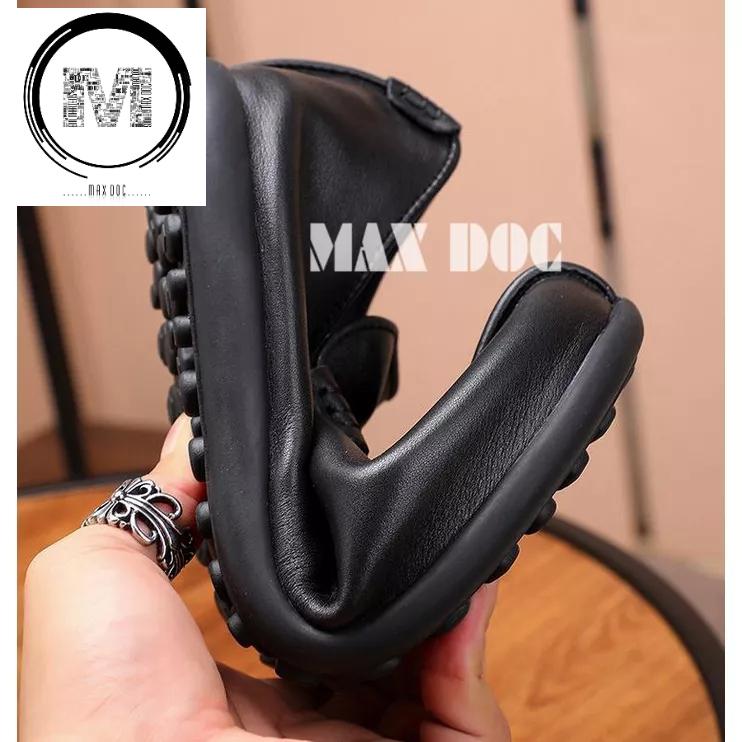 Giày Da Bò Cho Nam Kiểu Dáng Độc Lạ, Giày Lười Da Thật, Giày Mọi Nam Hàng Cao Cấp - Max Độc - Mã L43