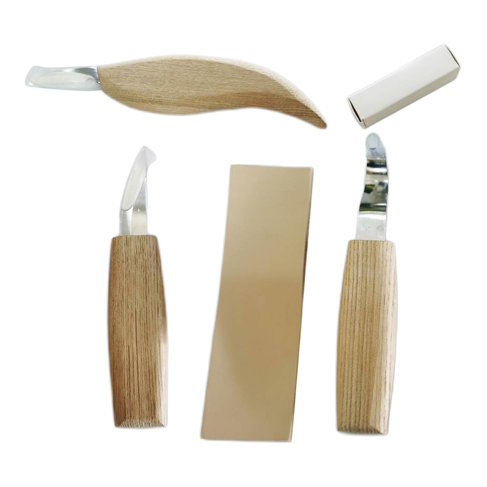4Pcs  Carving Tools Chip  Set with Tool Bags DIY