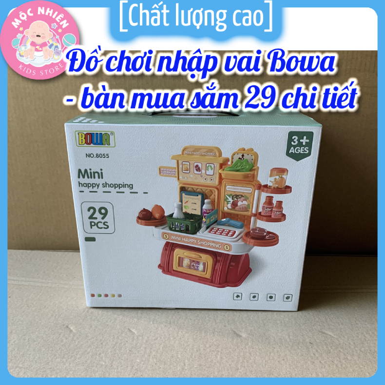 Đồ chơi nhập vai Bowa 8055 - Bàn mua sắm/shopping 29 chi tiết