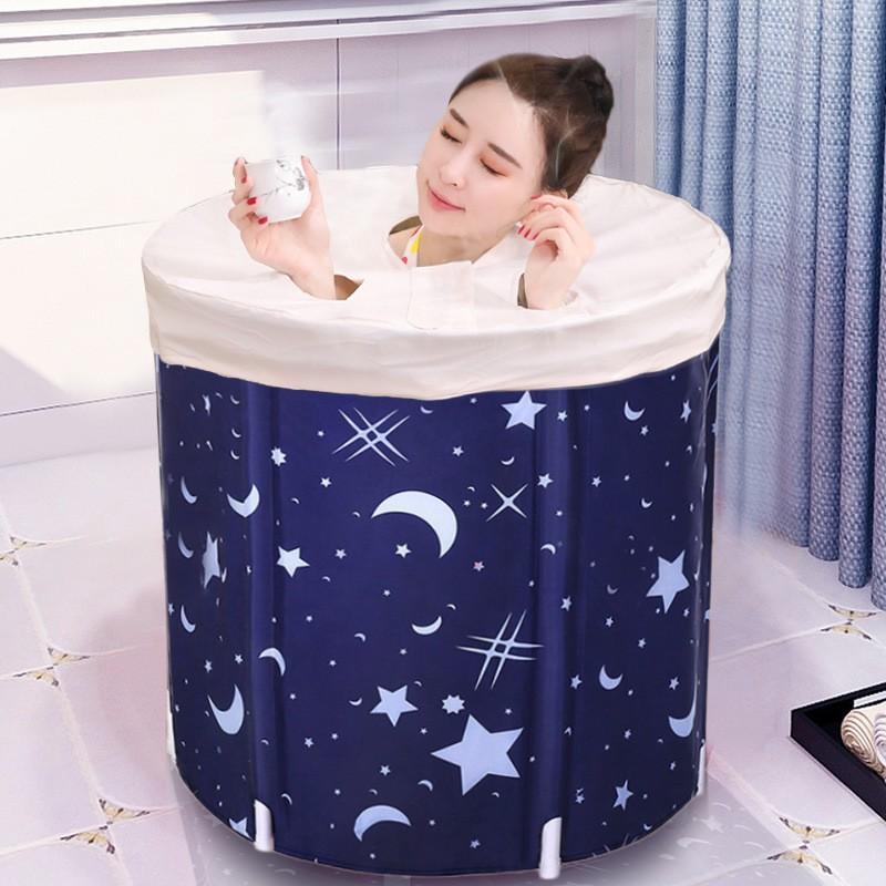 Bồn Tắm Gấp Gọn FUHO Vải Oxford Thế Hệ Mới - 6 Lớp Cách Nhiệt Lên Đến 3 Giờ.