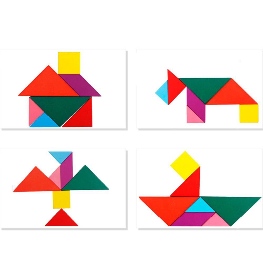 Bộ tangram đôi (trí uẩn) cho bé tư duy logic