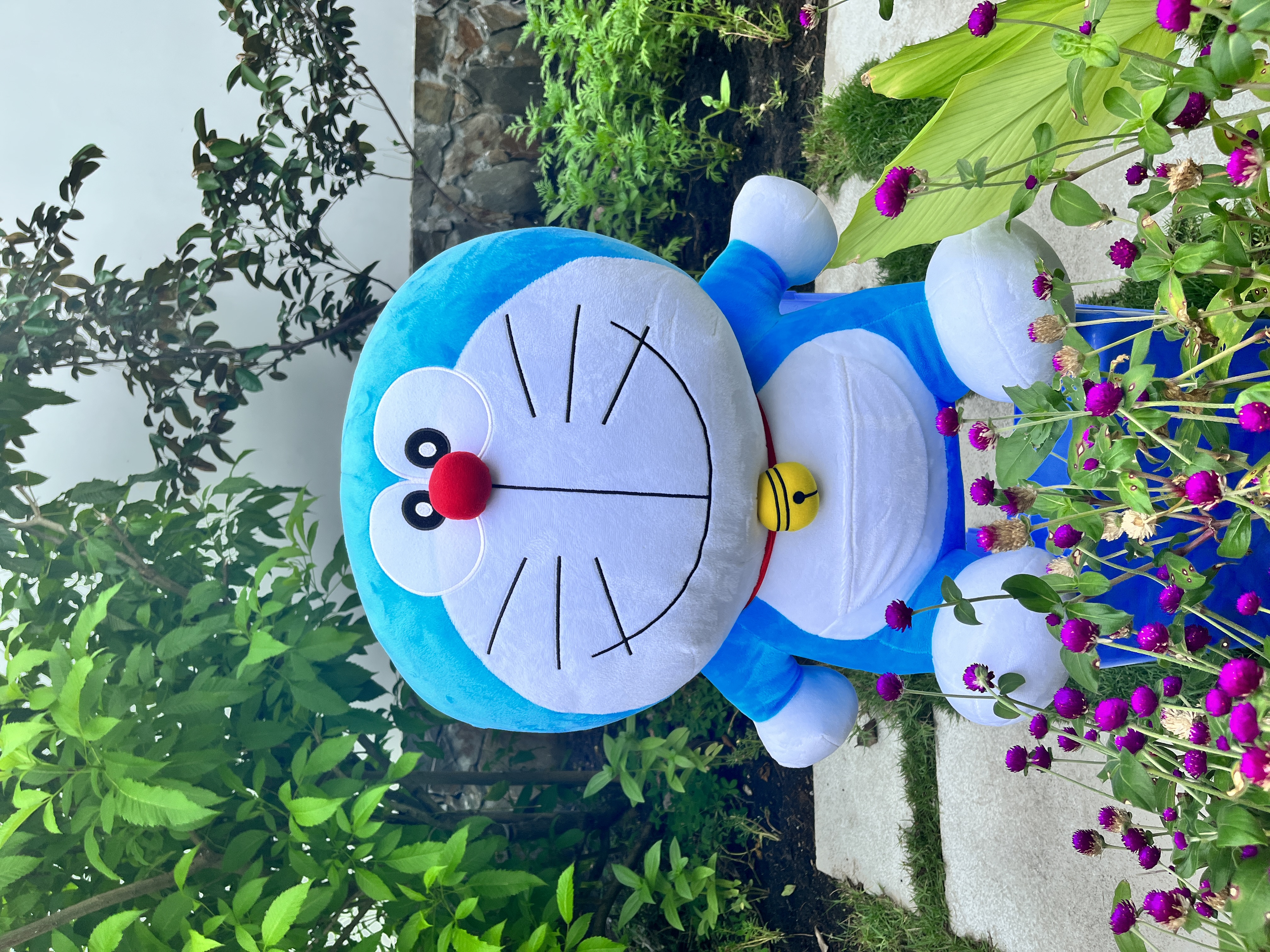 Gấu bông Doraemon, Thú bông Doraemon Size L, Gấu bông khổng lồ 52cm  - Sản Phẩm Có Bản Quyền, Phân Phối Bởi Teenbox
