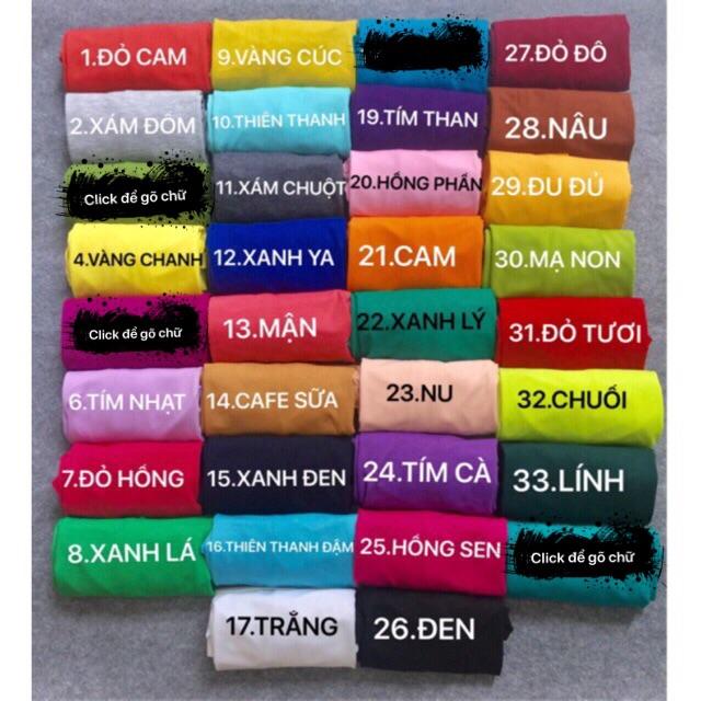 Áo thun trơn cổ tròn