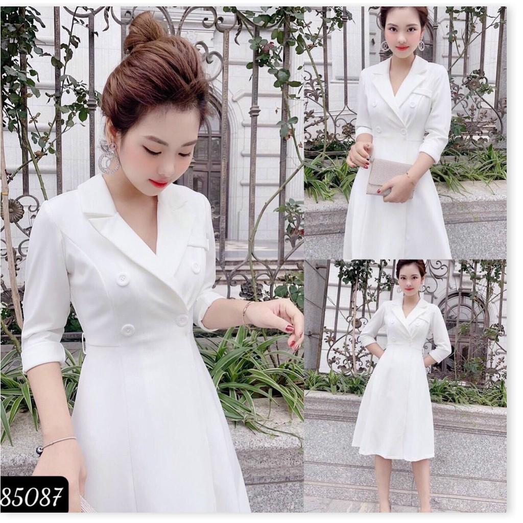 ĐẦM XOÈ TRẮNG VINTAGE SANG TRỌNG XINH XẮN , CHO CÁC NÀNG/ CÓ ĐỦ SIZE THỜI TRANG 1HITSTORE1