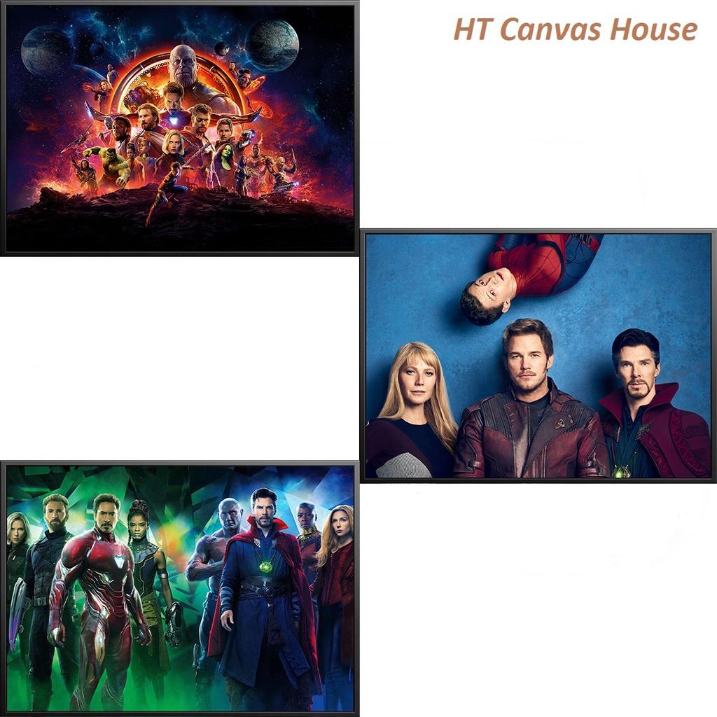 Tranh canvas treo tường MARVEL + khung composite và đinh treo – decor phòng đẹp và ấn tượng (BST01)