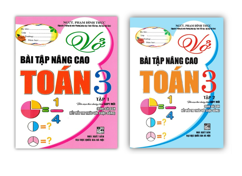 Sách -Combo Vở Bài Tập Nâng Cao Toán Lớp 3 tập 1 + tập 2