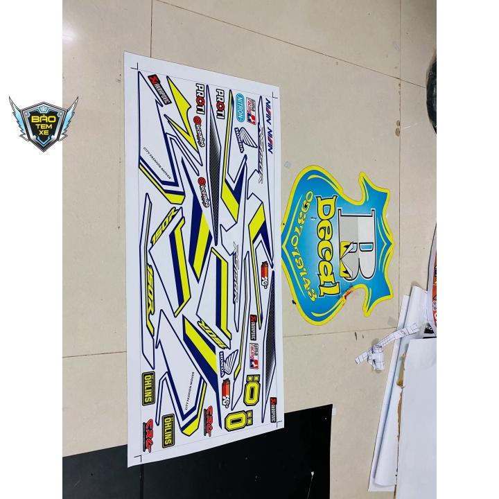 Tem rời dán xe winner 150R dán xe xanh