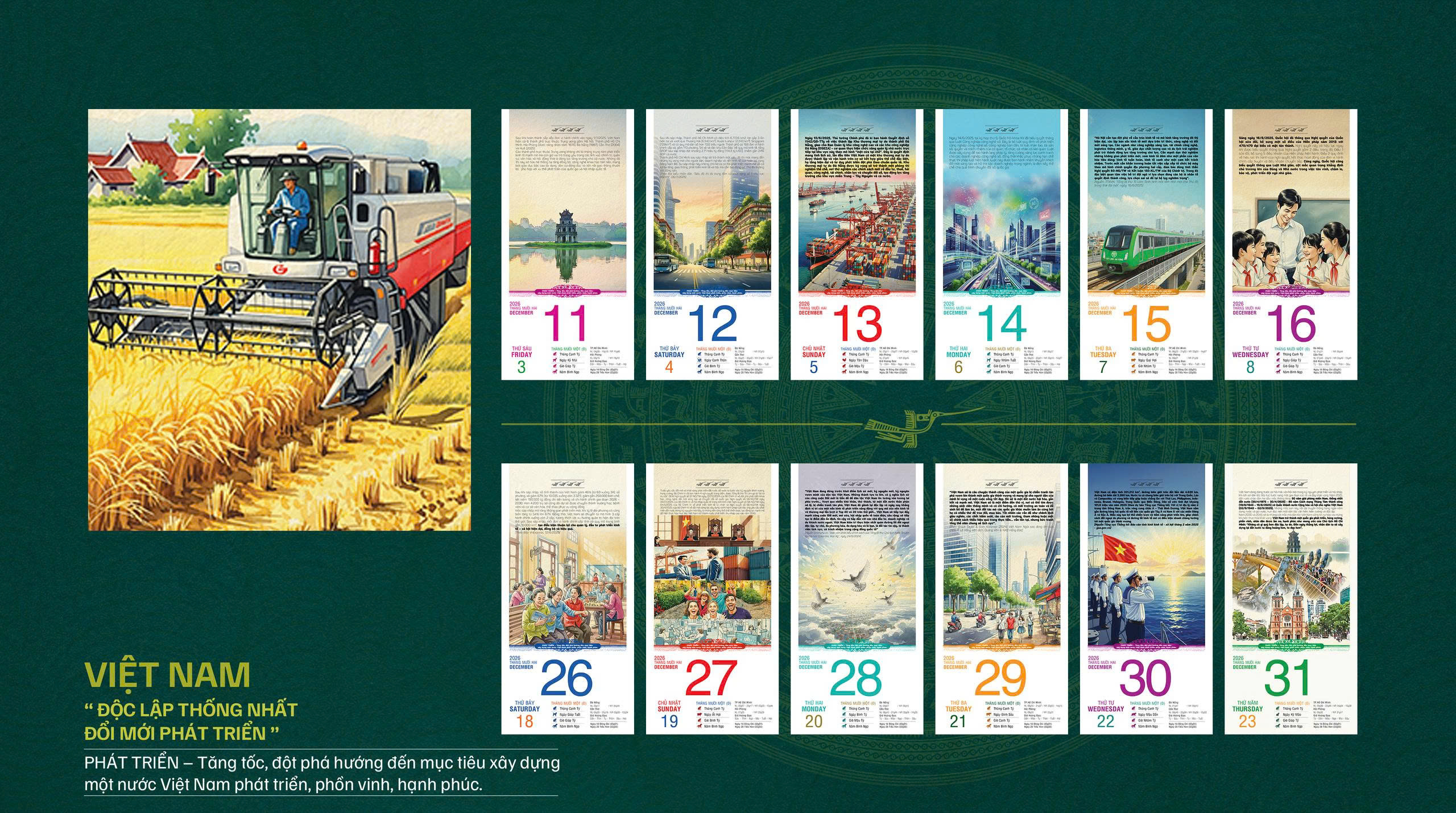 LỊCH TƯỜNG : VIỆT NAM “ĐỘC LẬP THỐNG NHẤT ĐỔI MỚI PHÁT TRIỂN” – Liên Việt Books