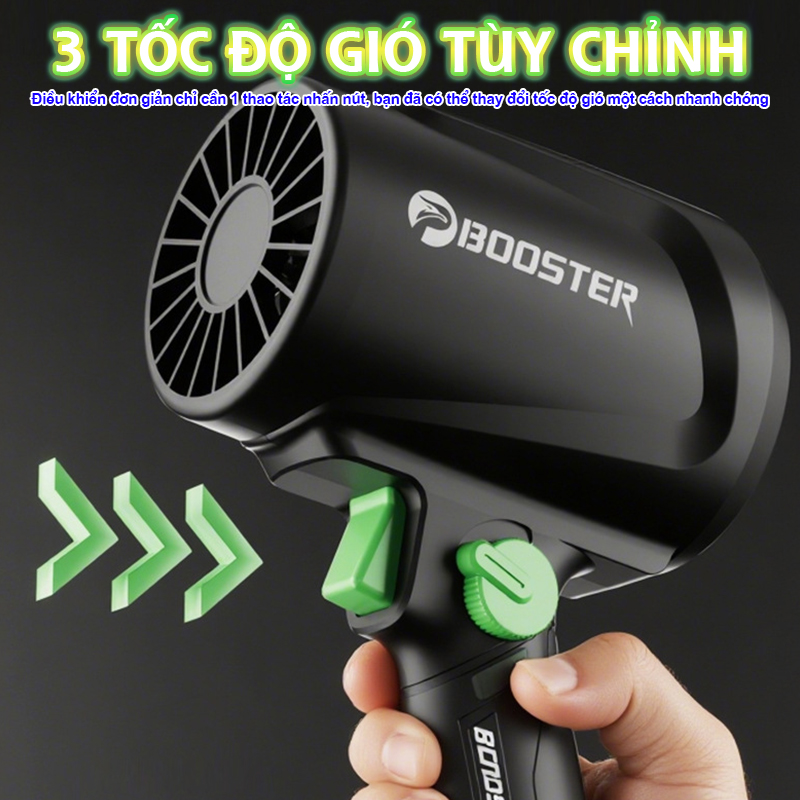 Máy thổi bụi cầm tay pin sạc công suất lớn Booster Boluojun TF-64C