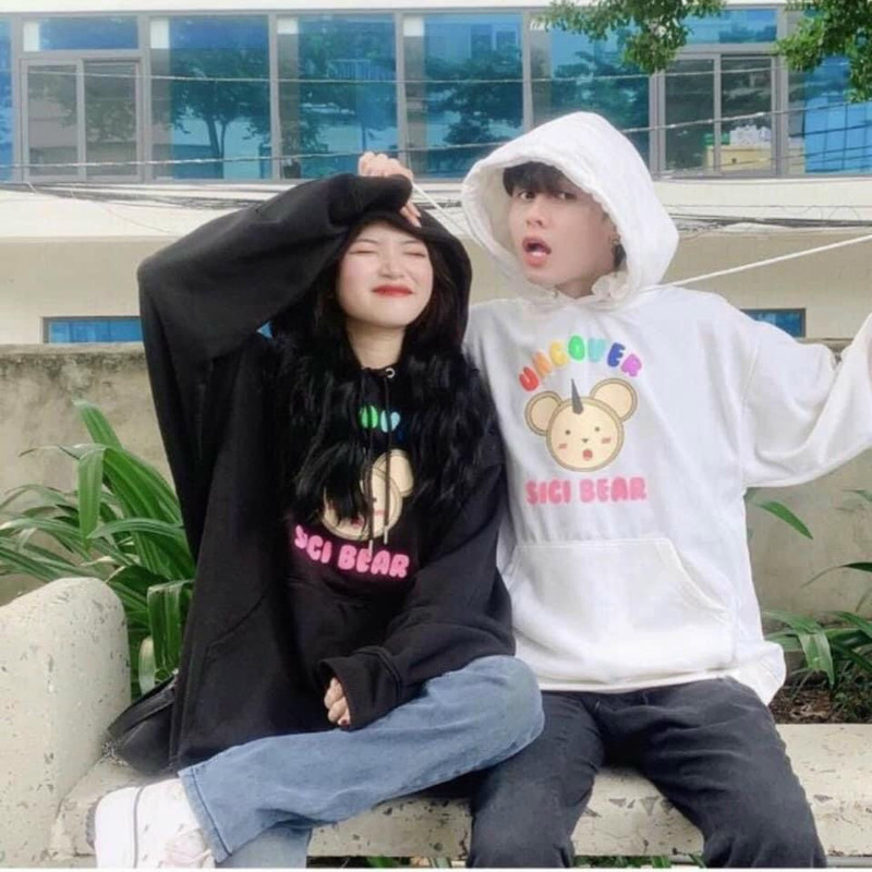 Áo Hoodie Không Xù lông Dành Cho Nam Cho Nữ Có Mũ Chất Nỉ Form rộng Unisex Sici Bea
