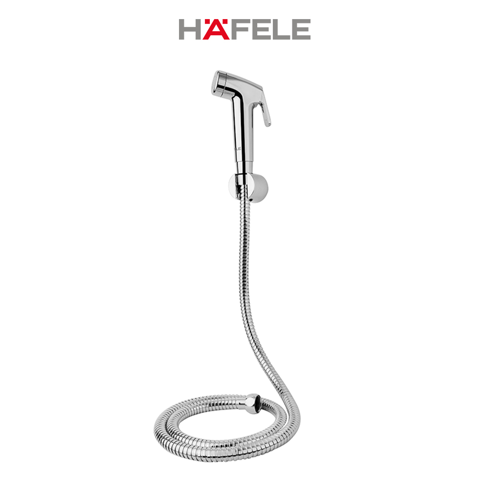 Vòi xịt vệ sinh có giá đỡ và dây cấp Chiba Hafele 589.34.920 -Hàng Chính Hãng