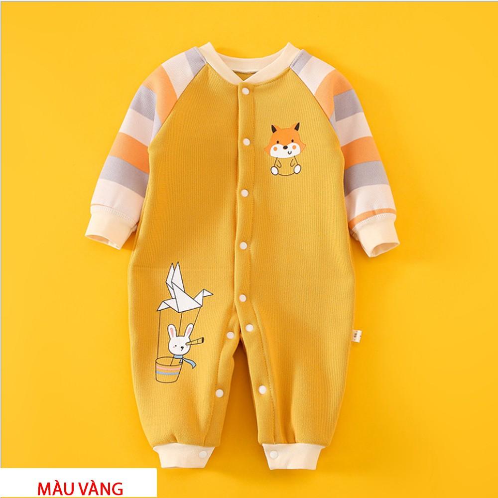 Body dài tay lót lông ấm cho bé trai, bé gái, bodysuit hàng xuất cao cấp