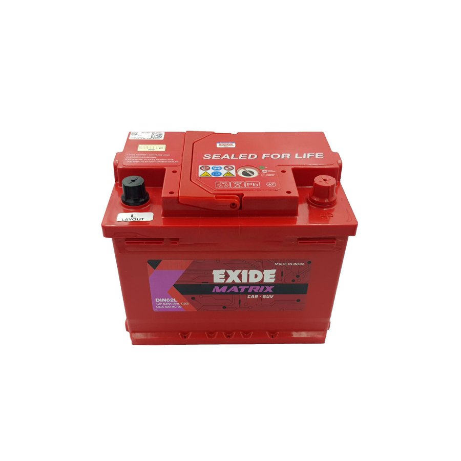 Bình Ắc Quy EXIDE DIN62L 12V-62Ah