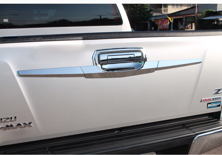 Ốp trang trí tay mở cốp sau cho xe ISUZU D-Max, Dmax mạ Crom cao cấp