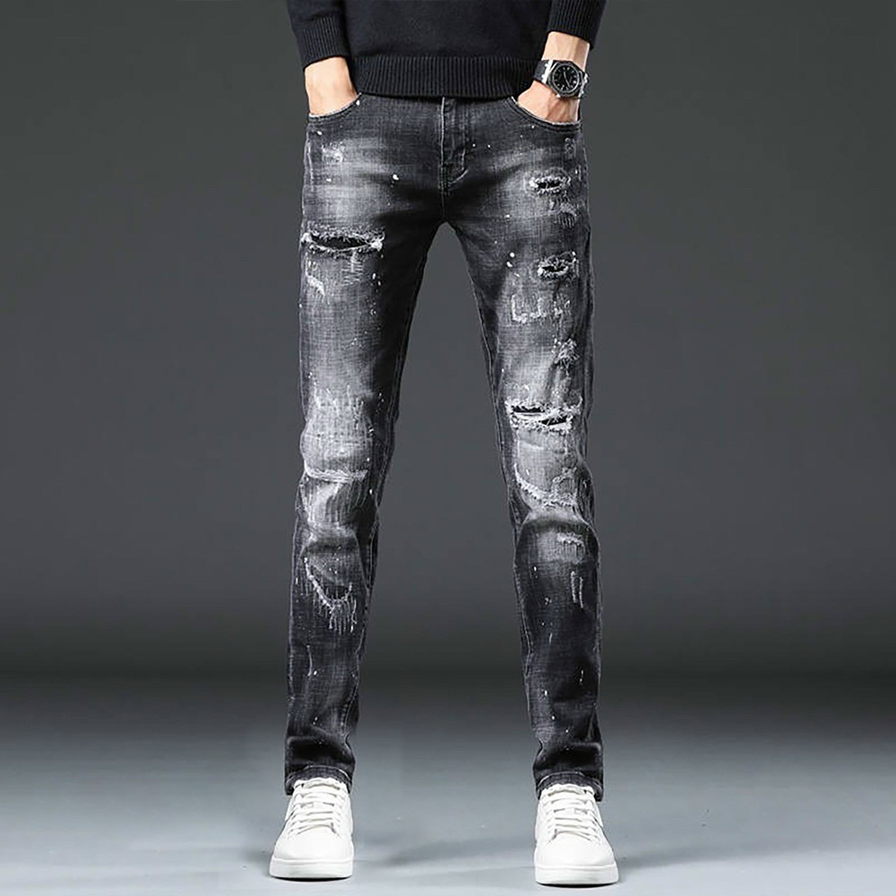 Quần Bò Nam cao cấp thương hiệu Chandi, chất jean co dãn mẫu mới nhất MS64