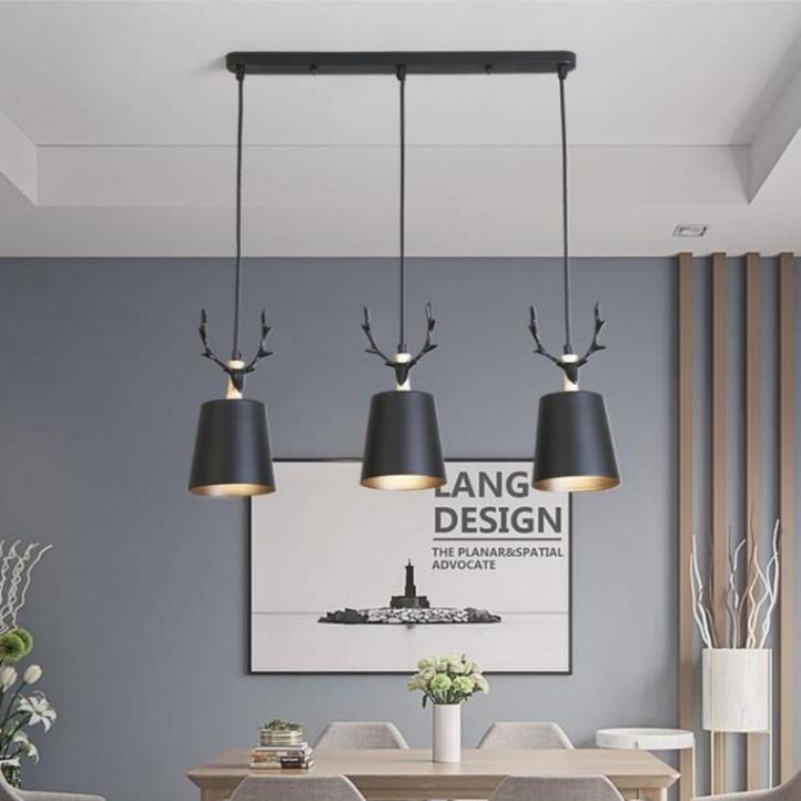 Bộ đèn thả MALINA cao cấp kèm bóng LED chuyên dụng và đế ốp trần