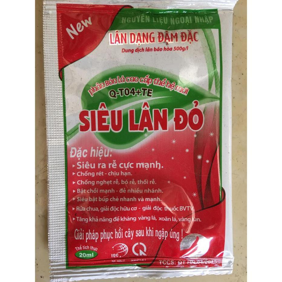 Siêu lân đỏ- Ra rễ cực mạnh 20ml (dùng cho 20L nước) dùng hiệu quả cho lan, cây cảnh trồng chậu