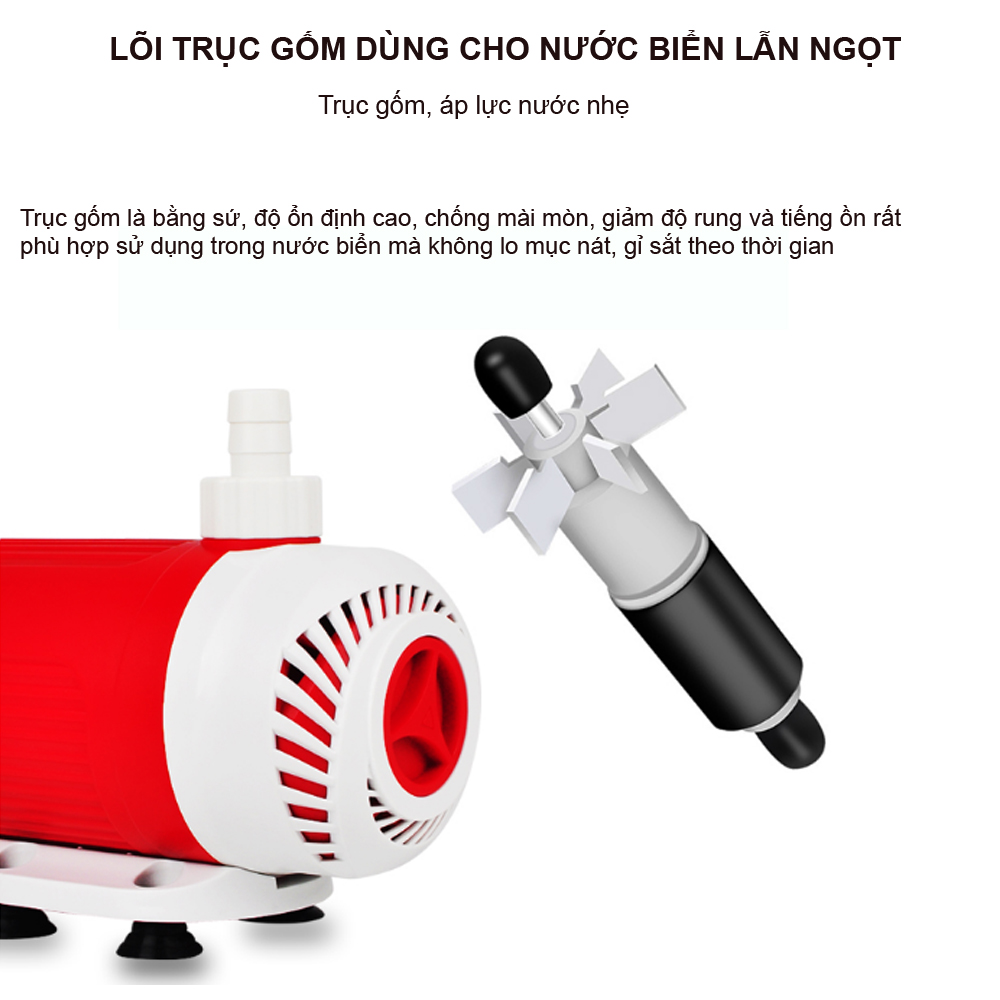 Máy bơm nước hồ cá BY103 30W BY104 40W BY105 50W cao cấp, siêu bền, tiết kiệm điện