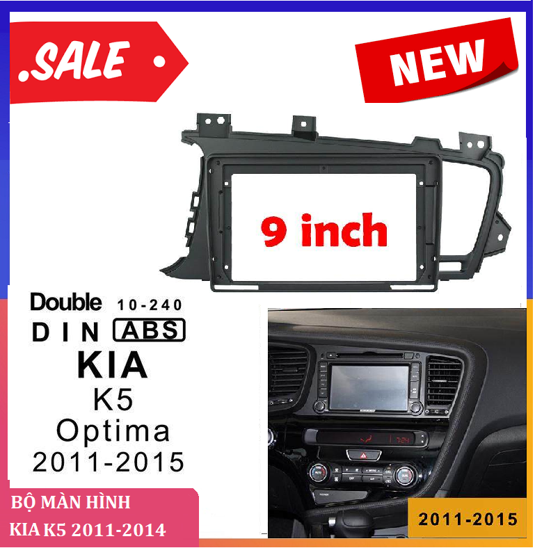 BỘ Màn hình DVD ANDROID A.5 cho xe ô tô KIA K5 2011-14,đầu dvd android giá rẻ, màn hình 9 inch full HD đa chức năng cho xe ô tô.GỒM;mặt dưỡng+jack nguồn theo xe.Tặng PM V.I.E.T.M.A.P.S.1