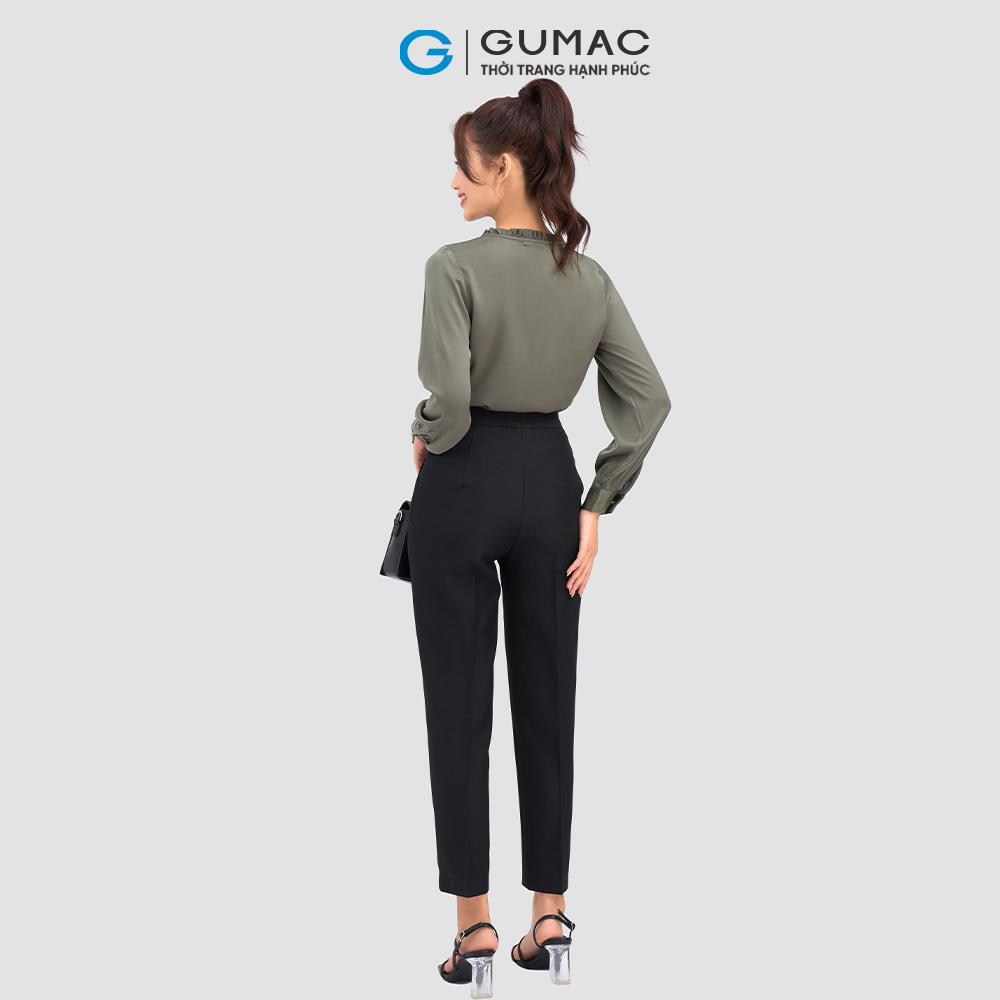 Quần ống đứng lưng kiểu thời trang GUMAC QC11041