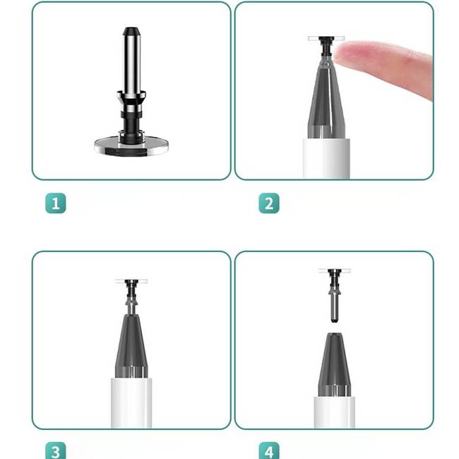 Bút cảm ứng stylus 2 đầu 2 in 1 hiệu WIWU Pencil One cho iPad Pro / iPhone / Android / màn hình cảm ứng các loại / Samsung Huawei Oppo Xiaomi Nokia - Hàng nhập khẩu