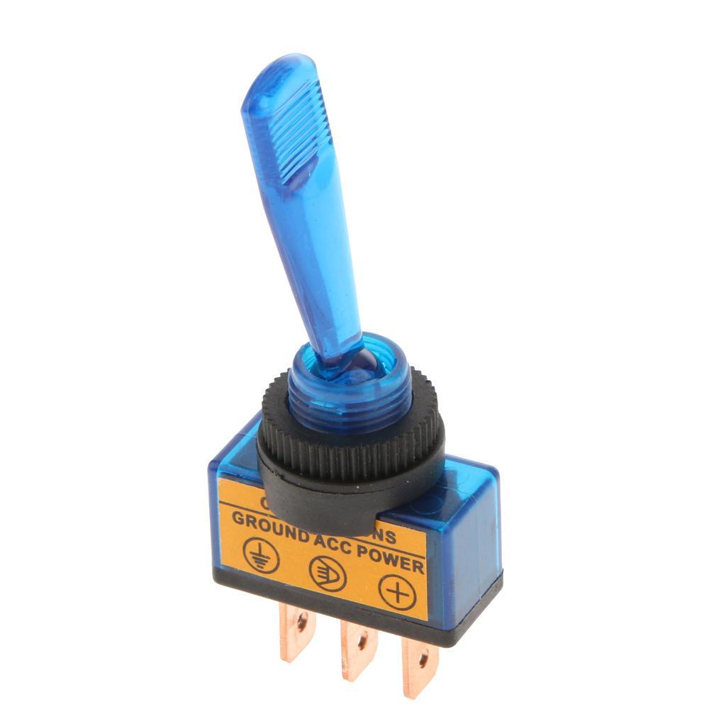 2-7pack 12V 20A LED Light OFF/ON SPST Toggle Rocker Switch 3Pin Car Boat Sales
