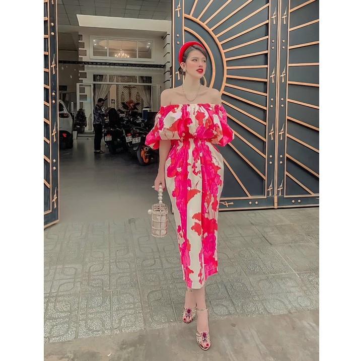 Đầm Midi Đi Chơi LABELLE Màu Đỏ TKCC180