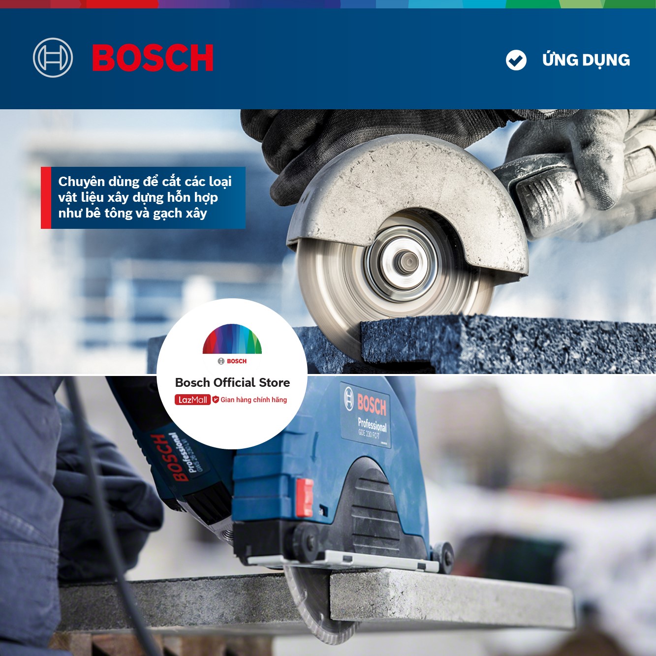 Đĩa cắt kim cương Bosch Turbo 105x16mm đa năng