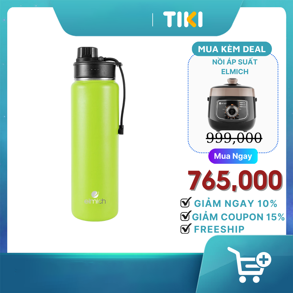 Bình giữ nhiệt thể thao inox 304 Elmich EL-8292 dung tích 700ml