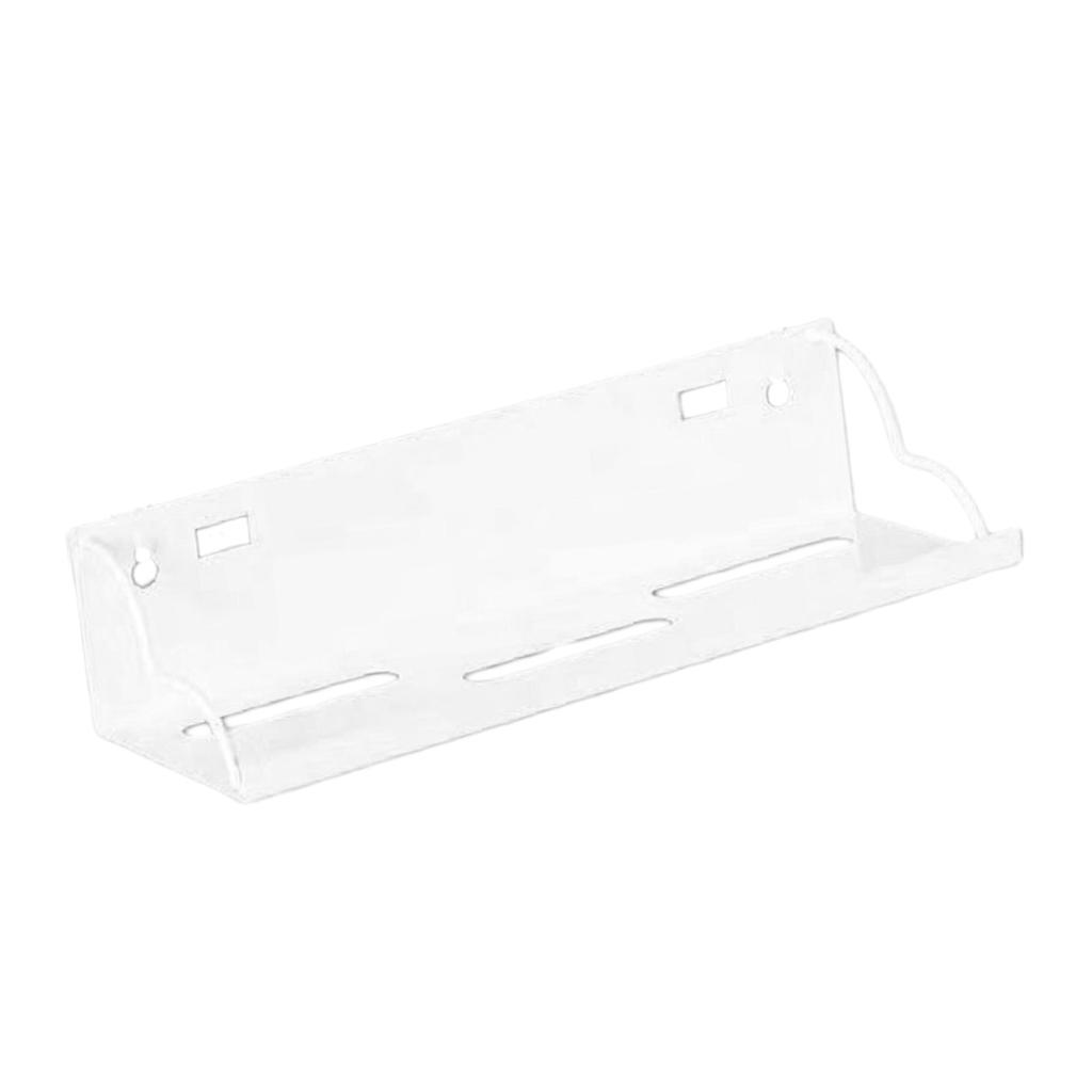 WALL MOUNTED IRON SHELVES FLOATING SHELF RACK HOLDER White