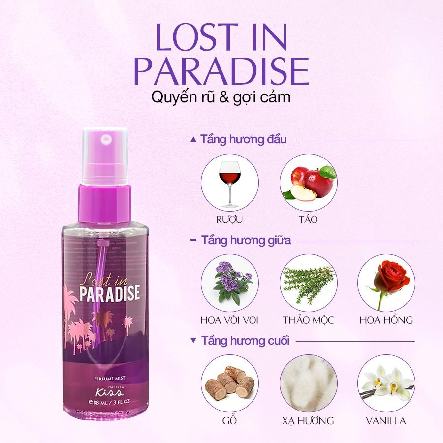 Bộ Đôi Hoàn Hảo Body Lotion + Body Mist hương Lost in Paradize