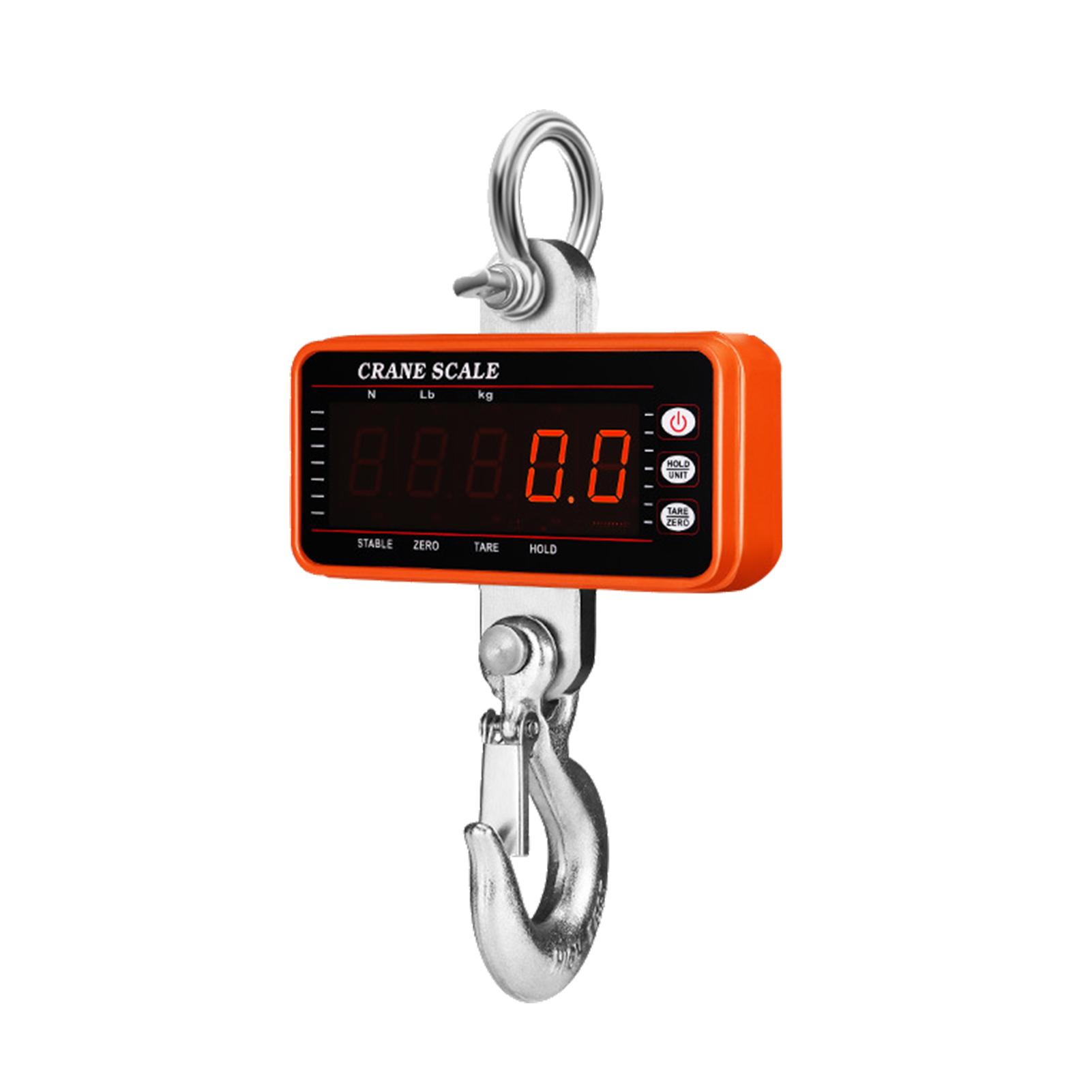 1500kg/ 3306lbs Digital Hanging Scale with 65ft Remote Control Portable Heavy Duty Crane Scale Dimmable LED Industrial Hook Scales Unit Change/ Data Hold/ Tare/ Zero for Construction Site Travel Market Fishing Outdoor Work