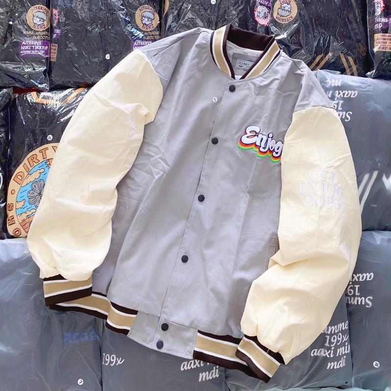Áo khoác bomber Enjog hình thật