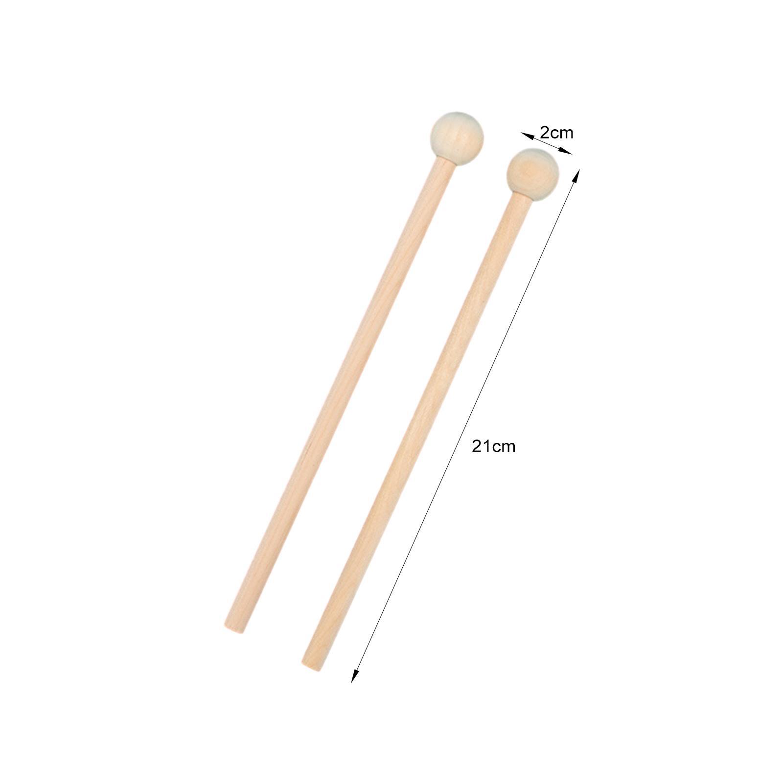 2x Percussion Mallets Lightweight Musical Parts for Chime Glockenspiel Bells