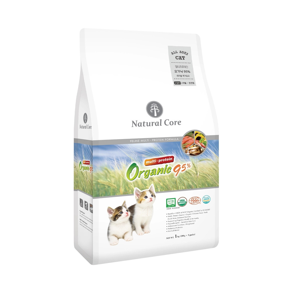 Hạt Đa Đạm Cho MÈO 95% - NATURAL CORE  Organic 95% [1Kg] | Dry Cat Food