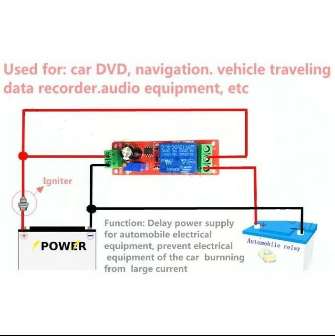 Mạch tạo thời gian trễ ngắt relay NE555 12V DC, chế vòi rửa tay tự động