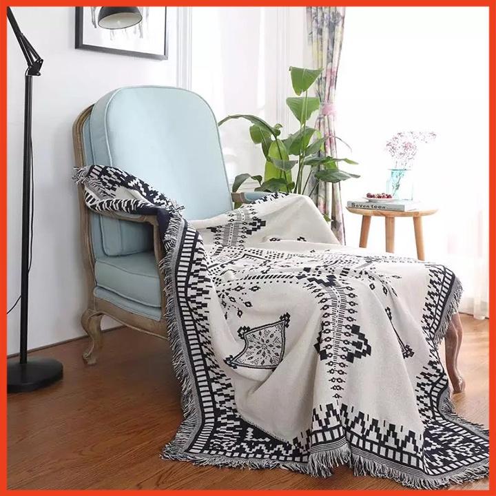 Khăn phủ sofa sử dụng hai mặt vintage mẫu mới 130x180cm