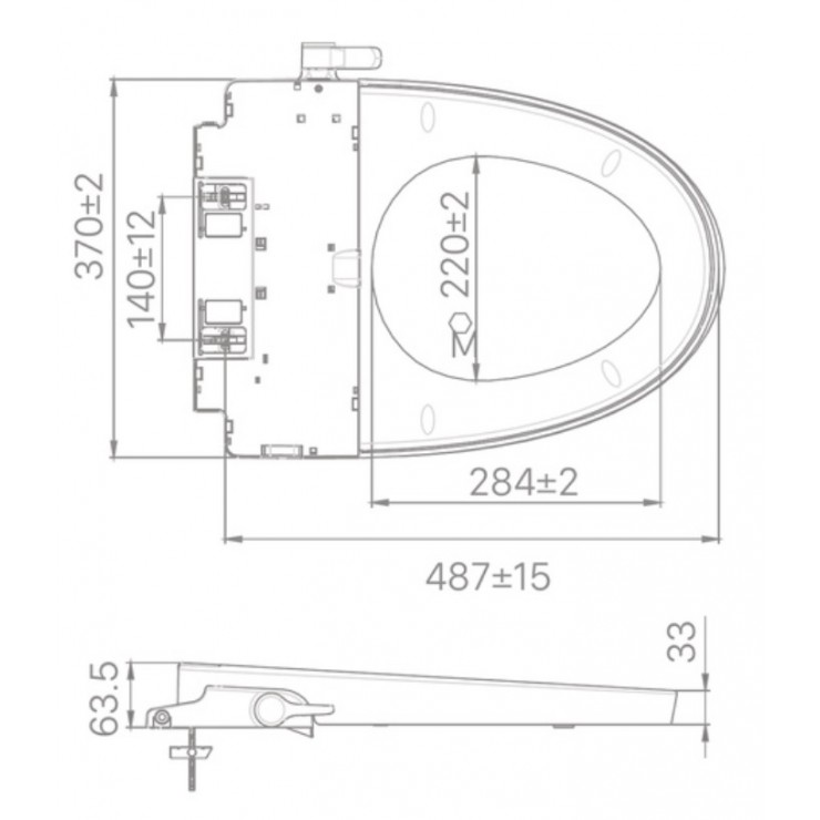 Nắp Nắp Bồn Cầu INAX CW-S32VN Rửa Cơ