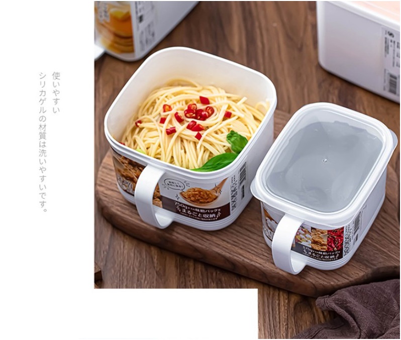 Hộp thực phẩm có tay cầm Nakaya, nắp đậy kín giúp cất giữ và bảo quản thực phẩm một cách an toàn & tiện lợi - nội địa Nhật Bản